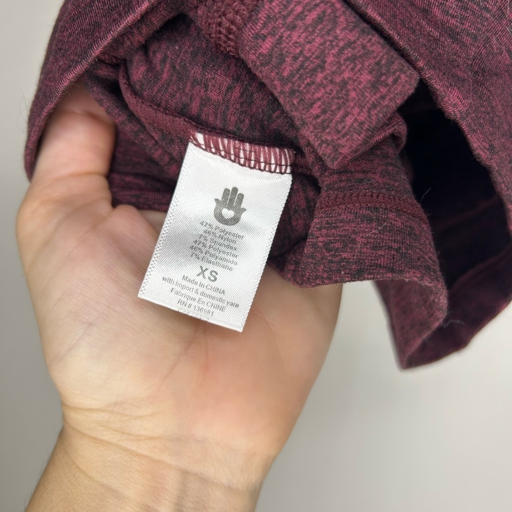 Spiritual Gangster Varsity Tech Crop Bra - Maroon - Picture 8 of 8